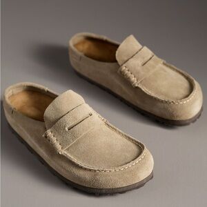 Birkenstock Naples Wrapped, Taupe, Size 38